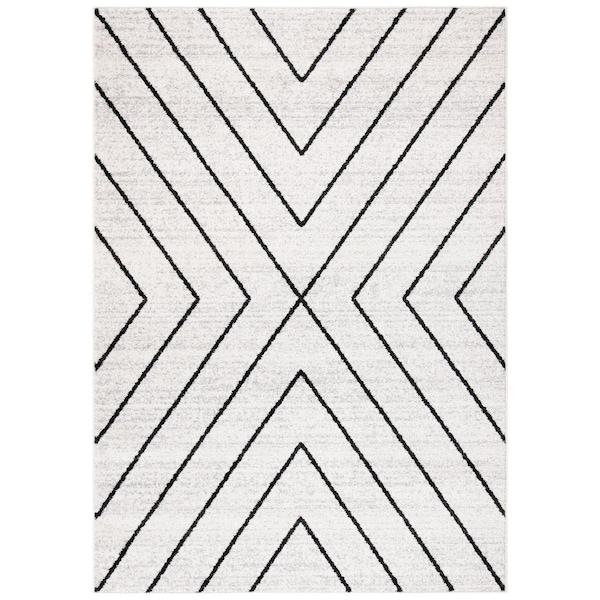Safavieh 3 x 5 ft. Adirondack Power Loomed Rectangle Rug, Ivory & Grey - 0.43 in. ADR251A-3 - main